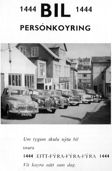 Old advertisement from Bilstøðin Bil